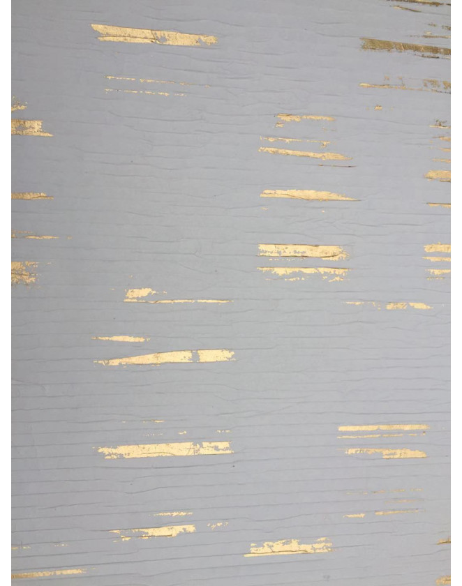 Vykrčená tapeta 214085 so zlatou aplikáciou - biela a zlatá (rolka)